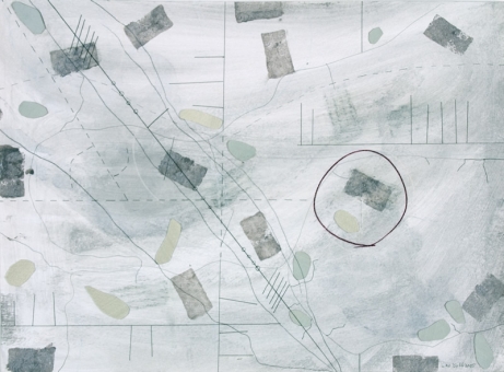 All Solitary: No Road (Huang Ting-Chien 1045-1105). Mixed Media